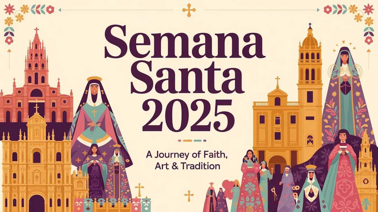 Traditional paso float carried through historic streets during Semana Santa