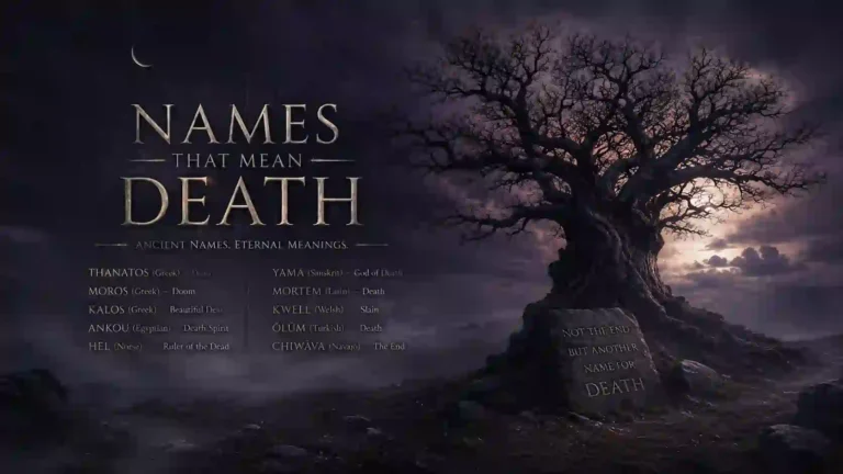 names that mean death
